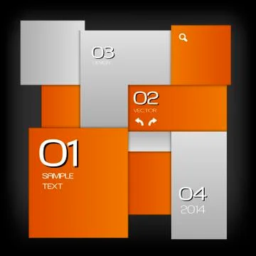 Orange layout 스톡 일러스트