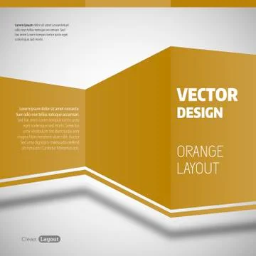 Orange Layout Stock Illustration