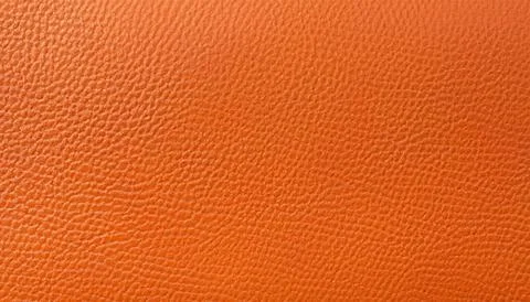 Orange Leather background texture closeup Foto stock