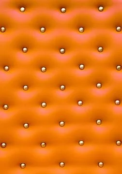 Orange leather pattern with knobs,texture for background Stock Photos