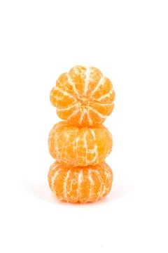 Orange with leave Stock Photos