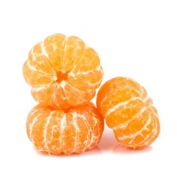 Orange with leave Stock Photos