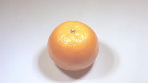 Orange lemon isolated on a white background rotate 360-degree smooth motion. Stock Footage 168020489