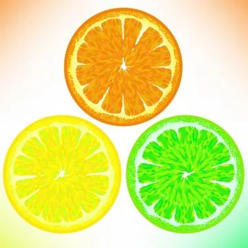 Orange Lemon Lime Stock Illustration