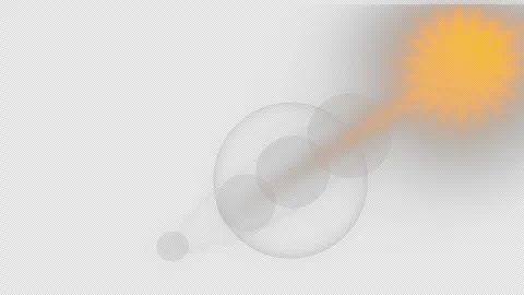 Orange lens flare overlay with alpha channel. Professional optical light le.. Vídeos de archivo 333928098