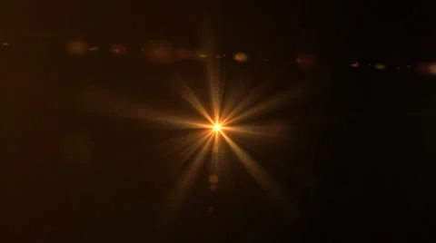Orange lens flares space Stock Footage 36781335