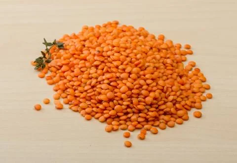 Orange lentils Stock-Fotos