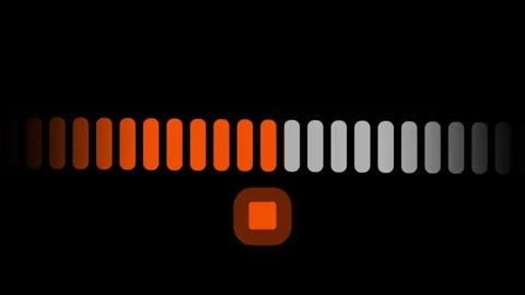 Orange Level Slider Stock Footage 334342191