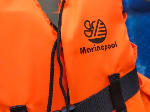 Orange life jacket Stock Photos