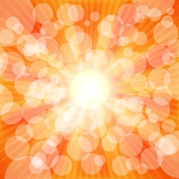 Orange light background. Vector illustration. Illustrazione stock
