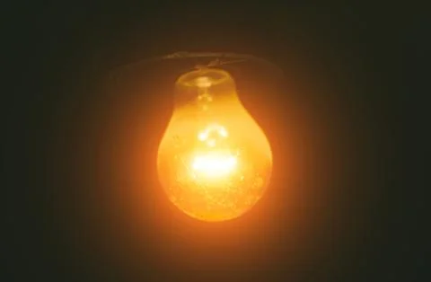 Orange Light On Black Stock Photos