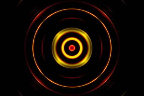 Orange light circle, abstract background Stock Illustration