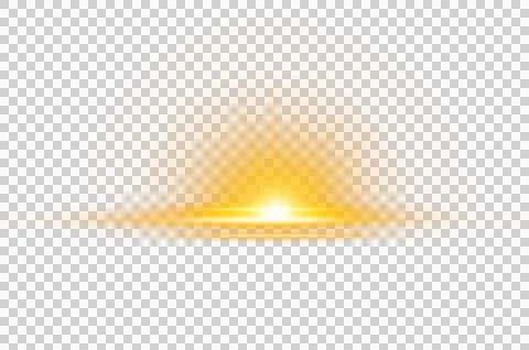 Orange light effect Glowing light bursts with sparkles. Glow light effect s.. Stock Photos
