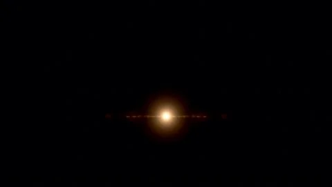 Orange light Lens flare on black background. Stock Footage 145517918