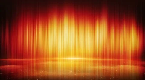 Orange light lines and reflection loop background 4k (4096x2304) Stock Footage 48715516