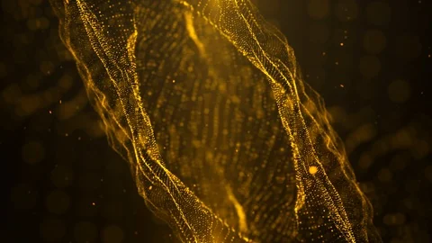 Orange Light Particle Looped Background 02 스톡 동영상 107686318
