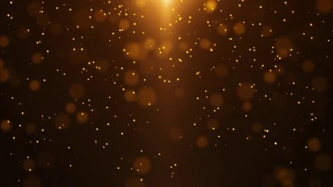 Orange Light Particle Looped Background 07 Stock Footage 107686369