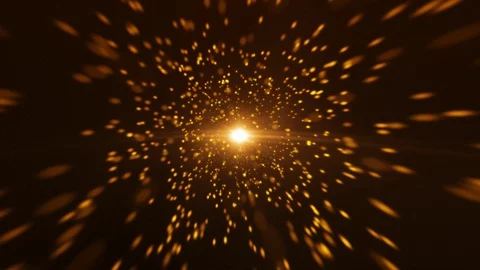 Orange Light Particle Looped Background 13 스톡 동영상 107686414