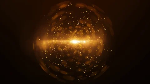 Orange Light Particle Looped Background 15 스톡 동영상 107686426
