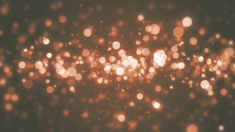 Orange light shine particles bokeh, holiday concept. Christmas animated golde Video stock 82444650