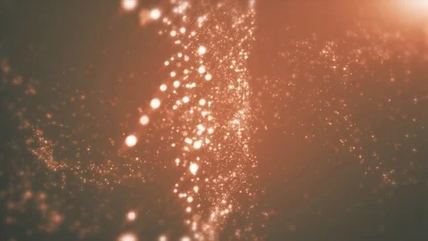 Orange light shine particles bokeh, holiday concept. Christmas animated golde Stock-Footage 82448791