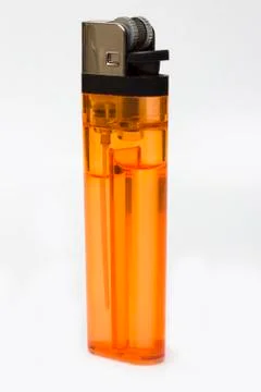 Orange lighter Stockfoto's