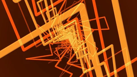 Orange Lightning Bolt Zoom Stock Footage 100448227