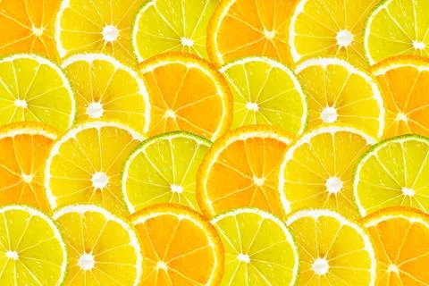 Orange lime summer background Stock Photos