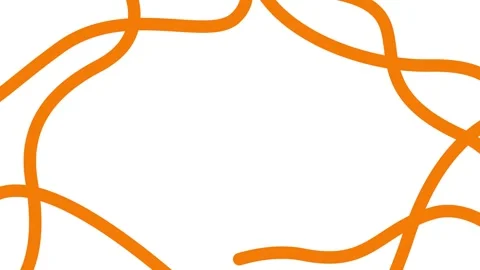 Orange line 5 white Vidéo 304953932