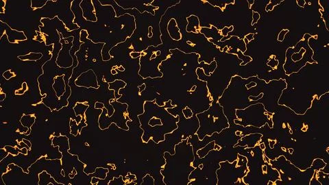 Orange lines on black abstract pattern 库存插图