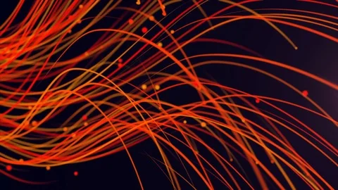 Orange Lines. Loop animation Stock Footage 76715769