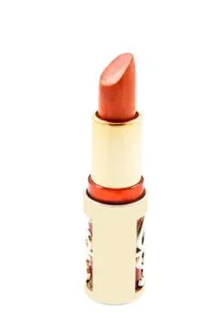 Orange lipstick Stock Photos