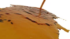 Hypnotic Steam Background. Orange Liquid, Stock Video