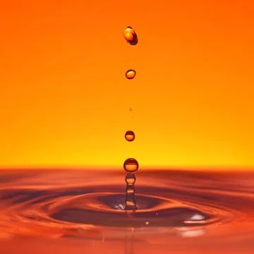 Orange liquid Stock Photos