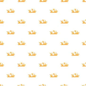Orange liquid splash seamless pattern on white background 스톡 일러스트
