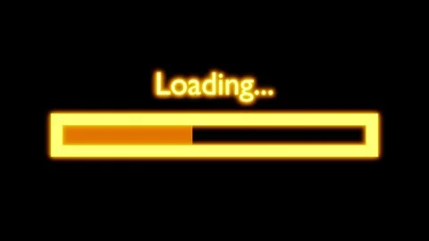 Orange Loading Bar Stock Footage 220796827
