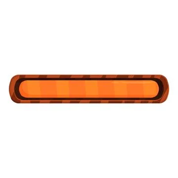 Orange loading bar progressing on white background Stock Illustration