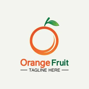 Orange logo design 스톡 일러스트