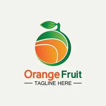 Orange logo design 스톡 일러스트