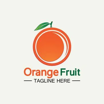 Orange logo design 스톡 일러스트