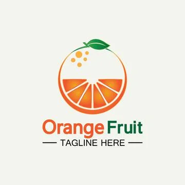 Orange logo design 스톡 일러스트