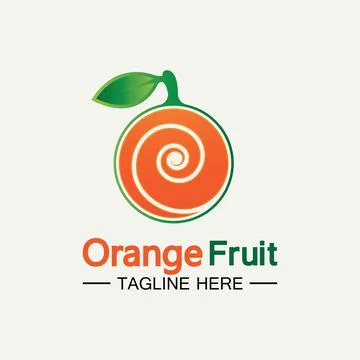 Orange logo design 스톡 일러스트