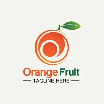 Orange logo design 스톡 일러스트