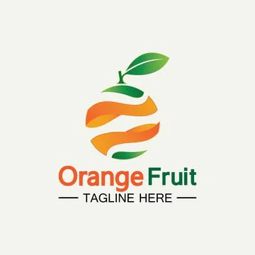 Orange logo design 스톡 일러스트