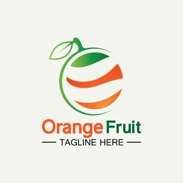 Orange logo design Stock Illustration