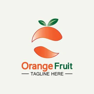 Orange logo design 스톡 일러스트