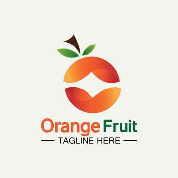 Orange logo design 스톡 일러스트