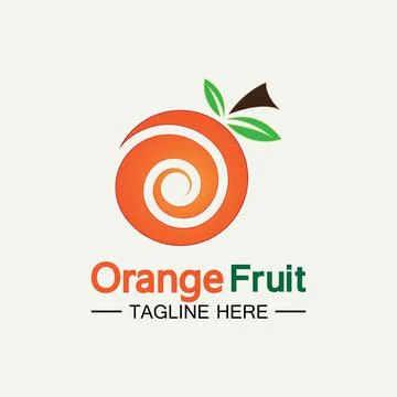 Orange logo design 스톡 일러스트