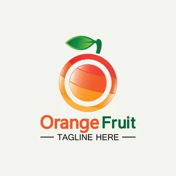 Orange logo design 스톡 일러스트