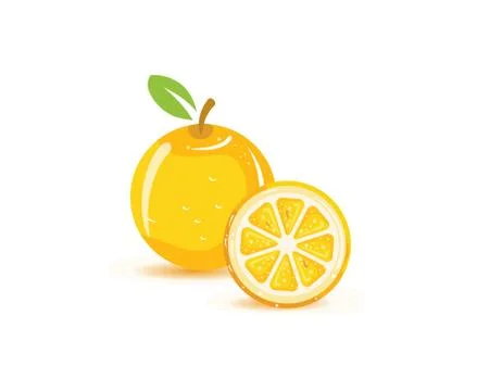 Orange logo design Vector icon illustration 库存插图